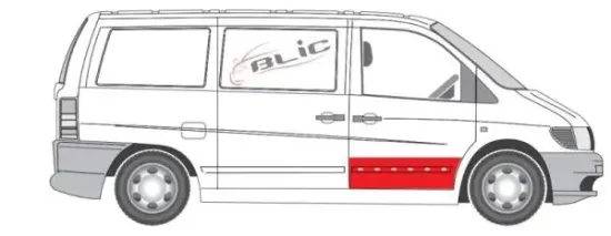 Türverkleidung vorne rechts BLIC 6015-00-3541128P Bild Türverkleidung vorne rechts BLIC 6015-00-3541128P