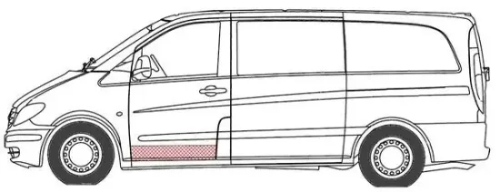 Türverkleidung vorne links BLIC 6015-00-3542131P Bild Türverkleidung vorne links BLIC 6015-00-3542131P