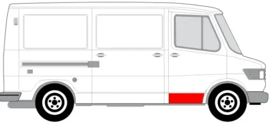 Türverkleidung vorne rechts BLIC 6015-00-3545122K Bild Türverkleidung vorne rechts BLIC 6015-00-3545122K