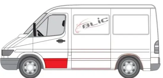 Türverkleidung vorne links BLIC 6015-00-3546121P Bild Türverkleidung vorne links BLIC 6015-00-3546121P