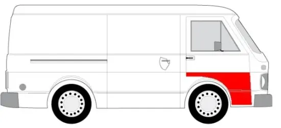 Türverkleidung vorne rechts BLIC 6015-00-9560122P Bild Türverkleidung vorne rechts BLIC 6015-00-9560122P