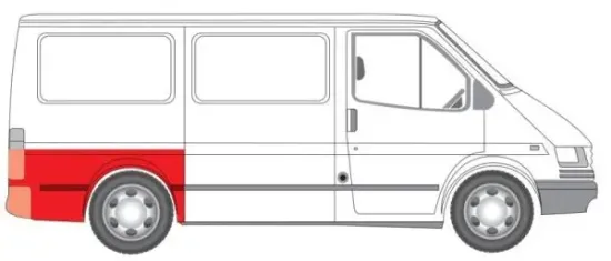 Kotflügel hinten rechts BLIC 6504-01-2515532K Bild Kotflügel hinten rechts BLIC 6504-01-2515532K