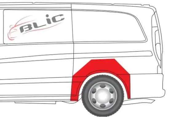 Innenkotflügel hinten links BLIC 6504-03-3542591K Bild Innenkotflügel hinten links BLIC 6504-03-3542591K