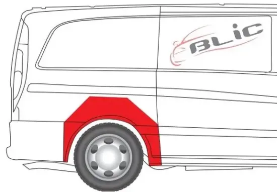 Innenkotflügel hinten rechts BLIC 6504-03-3542592K Bild Innenkotflügel hinten rechts BLIC 6504-03-3542592K