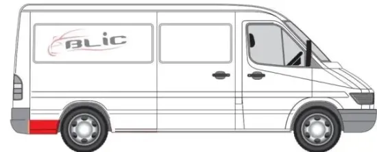 Innenkotflügel hinten rechts hinter der Achse BLIC 6504-03-3546612P Bild Innenkotflügel hinten rechts hinter der Achse BLIC 6504-03-3546612P