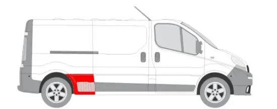 Innenkotflügel hinten rechts vor der Achse BLIC 6504-03-6061582P Bild Innenkotflügel hinten rechts vor der Achse BLIC 6504-03-6061582P