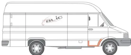 Trittbrett vorne rechts BLIC 6505-06-2094056P Bild Trittbrett vorne rechts BLIC 6505-06-2094056P