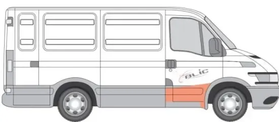 Trittbrett vorne rechts BLIC 6505-06-3080056P Bild Trittbrett vorne rechts BLIC 6505-06-3080056P