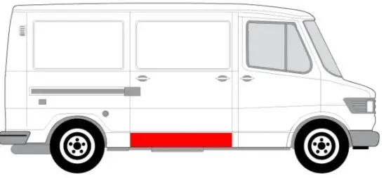 Einstiegsblech rechts seitlicher Einbau BLIC 6505-06-3545002P Bild Einstiegsblech rechts seitlicher Einbau BLIC 6505-06-3545002P