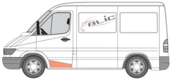 Trittbrett vorne links BLIC 6505-06-3546057P Bild Trittbrett vorne links BLIC 6505-06-3546057P