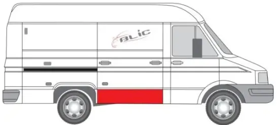 Türverkleidung rechts seitlicher Einbau BLIC 6508-01-2094150P Bild Türverkleidung rechts seitlicher Einbau BLIC 6508-01-2094150P