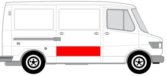 Türverkleidung rechts seitlicher Einbau BLIC 6508-01-3545150P Bild Türverkleidung rechts seitlicher Einbau BLIC 6508-01-3545150P
