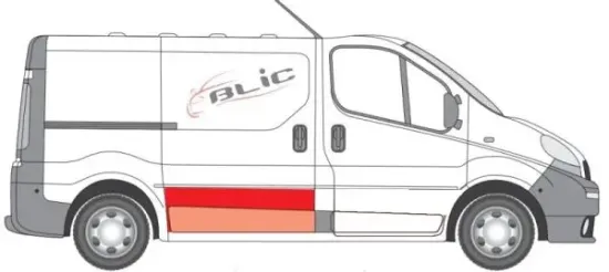 Türverkleidung seitlicher Einbau BLIC 6508-01-6061151P Bild Türverkleidung seitlicher Einbau BLIC 6508-01-6061151P