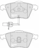 Bremsbelagsatz, Scheibenbremse Vorderachse MOTAQUIP LVXL1031