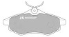 Bremsbelagsatz, Scheibenbremse Vorderachse MOTAQUIP LVXL1032