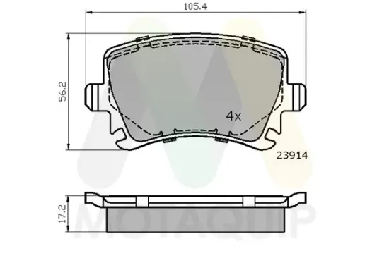 Bremsbelagsatz, Scheibenbremse MOTAQUIP LVXL1141 Bild Bremsbelagsatz, Scheibenbremse MOTAQUIP LVXL1141