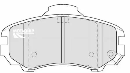 Bremsbelagsatz, Scheibenbremse Vorderachse MOTAQUIP LVXL1189 Bild Bremsbelagsatz, Scheibenbremse Vorderachse MOTAQUIP LVXL1189