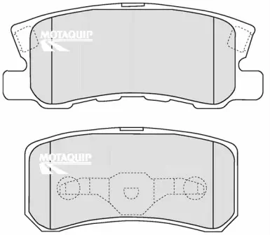 Bremsbelagsatz, Scheibenbremse Hinterachse MOTAQUIP LVXL1217 Bild Bremsbelagsatz, Scheibenbremse Hinterachse MOTAQUIP LVXL1217