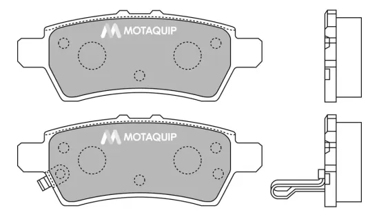Bremsbelagsatz, Scheibenbremse Hinterachse MOTAQUIP LVXL1223 Bild Bremsbelagsatz, Scheibenbremse Hinterachse MOTAQUIP LVXL1223