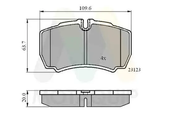 Bremsbelagsatz, Scheibenbremse Hinterachse MOTAQUIP LVXL1246 Bild Bremsbelagsatz, Scheibenbremse Hinterachse MOTAQUIP LVXL1246