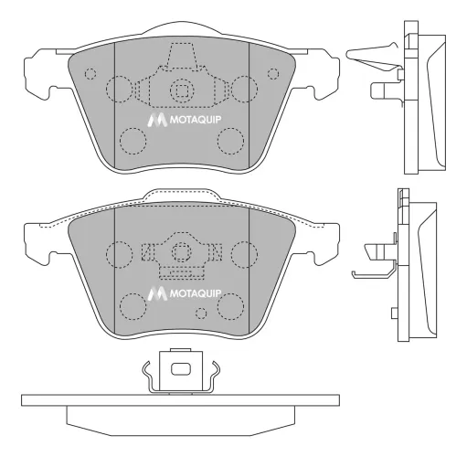 Bremsbelagsatz, Scheibenbremse Vorderachse MOTAQUIP LVXL1249 Bild Bremsbelagsatz, Scheibenbremse Vorderachse MOTAQUIP LVXL1249