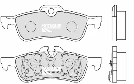 Bremsbelagsatz, Scheibenbremse Hinterachse MOTAQUIP LVXL1257 Bild Bremsbelagsatz, Scheibenbremse Hinterachse MOTAQUIP LVXL1257