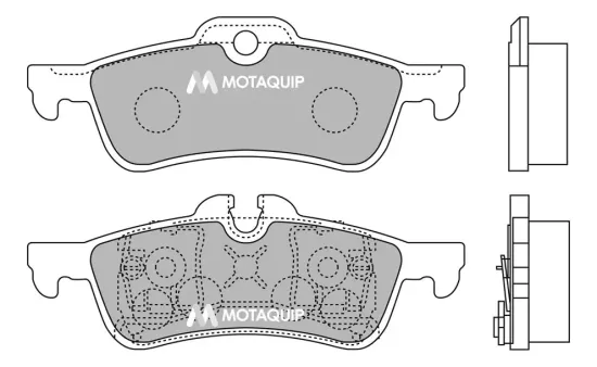 Bremsbelagsatz, Scheibenbremse Hinterachse MOTAQUIP LVXL1257 Bild Bremsbelagsatz, Scheibenbremse Hinterachse MOTAQUIP LVXL1257