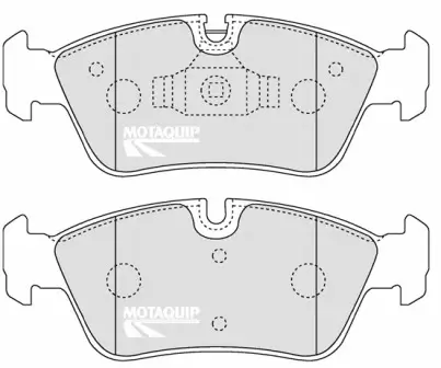 Bremsbelagsatz, Scheibenbremse Vorderachse MOTAQUIP LVXL1259