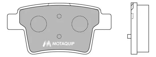 Bremsbelagsatz, Scheibenbremse Hinterachse MOTAQUIP LVXL1261 Bild Bremsbelagsatz, Scheibenbremse Hinterachse MOTAQUIP LVXL1261