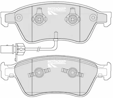 Bremsbelagsatz, Scheibenbremse Vorderachse MOTAQUIP LVXL1263 Bild Bremsbelagsatz, Scheibenbremse Vorderachse MOTAQUIP LVXL1263