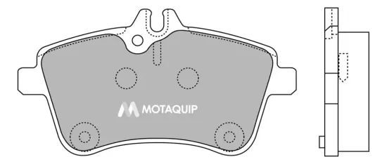 Bremsbelagsatz, Scheibenbremse Vorderachse MOTAQUIP LVXL1267 Bild Bremsbelagsatz, Scheibenbremse Vorderachse MOTAQUIP LVXL1267