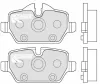 Bremsbelagsatz, Scheibenbremse Hinterachse MOTAQUIP LVXL1278 Bild Bremsbelagsatz, Scheibenbremse Hinterachse MOTAQUIP LVXL1278