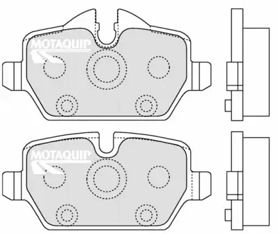 Bremsbelagsatz, Scheibenbremse Hinterachse MOTAQUIP LVXL1278 Bild Bremsbelagsatz, Scheibenbremse Hinterachse MOTAQUIP LVXL1278