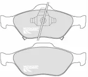 Bremsbelagsatz, Scheibenbremse Vorderachse MOTAQUIP LVXL1282