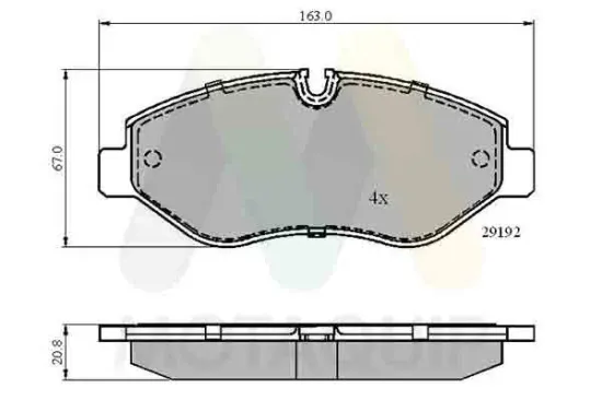 Bremsbelagsatz, Scheibenbremse Vorderachse MOTAQUIP LVXL1313 Bild Bremsbelagsatz, Scheibenbremse Vorderachse MOTAQUIP LVXL1313