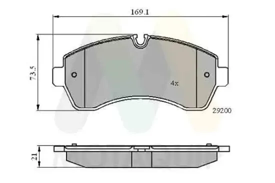 Bremsbelagsatz, Scheibenbremse Vorderachse MOTAQUIP LVXL1314 Bild Bremsbelagsatz, Scheibenbremse Vorderachse MOTAQUIP LVXL1314