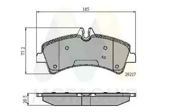 Bremsbelagsatz, Scheibenbremse Hinterachse MOTAQUIP LVXL1315 Bild Bremsbelagsatz, Scheibenbremse Hinterachse MOTAQUIP LVXL1315