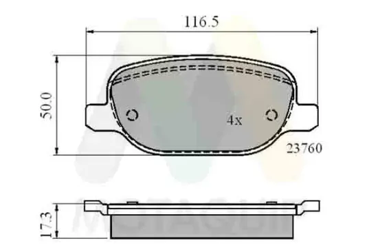 Bremsbelagsatz, Scheibenbremse Hinterachse MOTAQUIP LVXL1319 Bild Bremsbelagsatz, Scheibenbremse Hinterachse MOTAQUIP LVXL1319