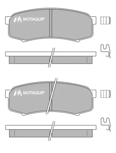 Bremsbelagsatz, Scheibenbremse Hinterachse MOTAQUIP LVXL131 Bild Bremsbelagsatz, Scheibenbremse Hinterachse MOTAQUIP LVXL131