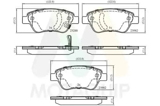 Bremsbelagsatz, Scheibenbremse MOTAQUIP LVXL1320 Bild Bremsbelagsatz, Scheibenbremse MOTAQUIP LVXL1320