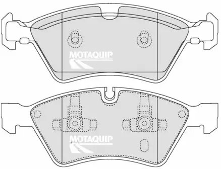Bremsbelagsatz, Scheibenbremse Vorderachse MOTAQUIP LVXL1329 Bild Bremsbelagsatz, Scheibenbremse Vorderachse MOTAQUIP LVXL1329