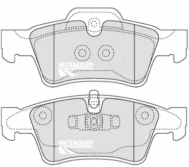 Bremsbelagsatz, Scheibenbremse Hinterachse MOTAQUIP LVXL1330 Bild Bremsbelagsatz, Scheibenbremse Hinterachse MOTAQUIP LVXL1330