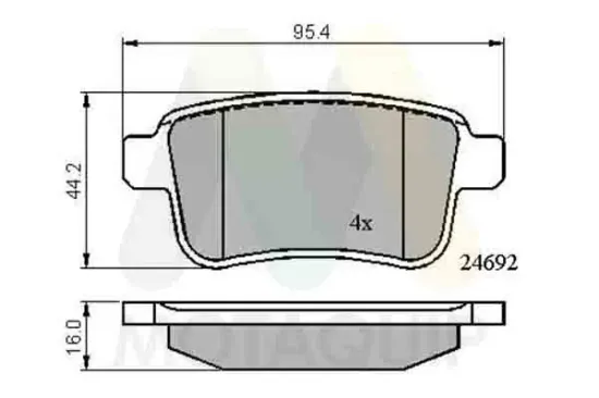 Bremsbelagsatz, Scheibenbremse Hinterachse MOTAQUIP LVXL1417 Bild Bremsbelagsatz, Scheibenbremse Hinterachse MOTAQUIP LVXL1417