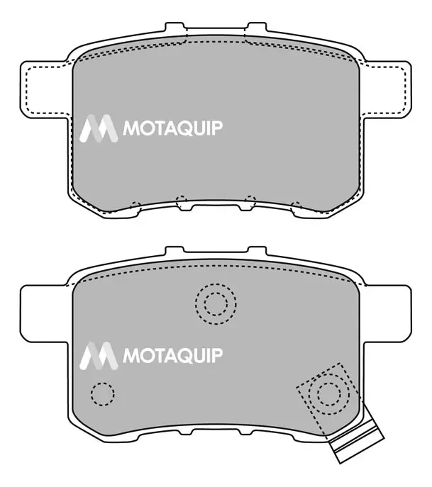 Bremsbelagsatz, Scheibenbremse Hinterachse MOTAQUIP LVXL1448