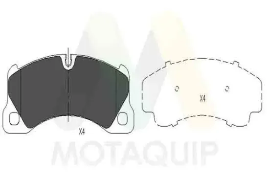 Bremsbelagsatz, Scheibenbremse Vorderachse MOTAQUIP LVXL1623 Bild Bremsbelagsatz, Scheibenbremse Vorderachse MOTAQUIP LVXL1623