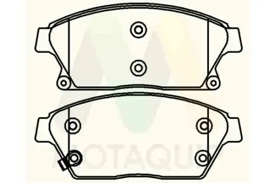 Bremsbelagsatz, Scheibenbremse Vorderachse MOTAQUIP LVXL1625 Bild Bremsbelagsatz, Scheibenbremse Vorderachse MOTAQUIP LVXL1625