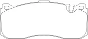 Bremsbelagsatz, Scheibenbremse Vorderachse MOTAQUIP LVXL1633