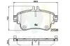 Bremsbelagsatz, Scheibenbremse MOTAQUIP LVXL1746