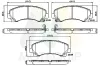 Bremsbelagsatz, Scheibenbremse Vorderachse MOTAQUIP LVXL1861