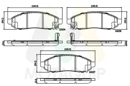 Bremsbelagsatz, Scheibenbremse Vorderachse MOTAQUIP LVXL1864 Bild Bremsbelagsatz, Scheibenbremse Vorderachse MOTAQUIP LVXL1864